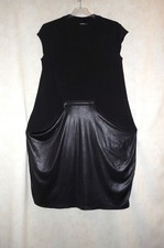 Patago Avantgarde Ballon Kleid Material-MIX zu Rundholz & Lagenlook  42-44-46-48