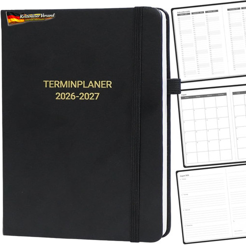 Terminplaner 2026 2027 für - a5,