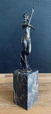 Bronzefigur tänzerin skulptur - bronzefigur,