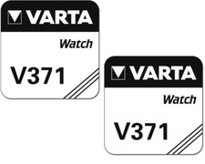 2x VARTA V 371 Knopfzellen