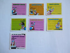 Ferrero Duplo Hanuta Hägar's Blitznotiz - 7 x Sammelbilder Sticker von 1993