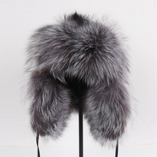 Luxus ushanka aus echtem fuchs - ushanka,