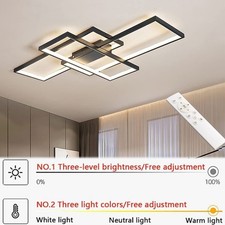 Decken LED Lampe Flur Küchen Wohn 65W Dimmbar 90*50cm Deckenleuchte Schlafzimmer