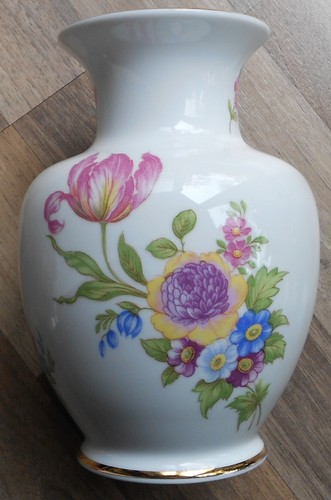 Hollohaza porzellan vase - porzellan,