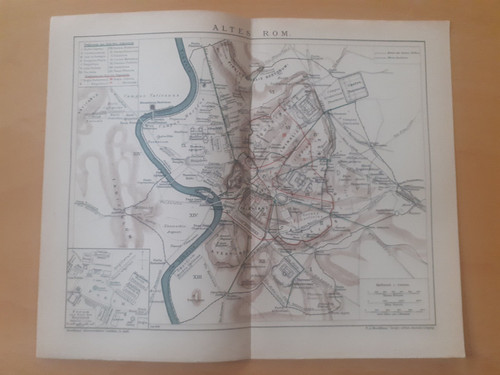 Stadtplan altes rom 1900 - altes,