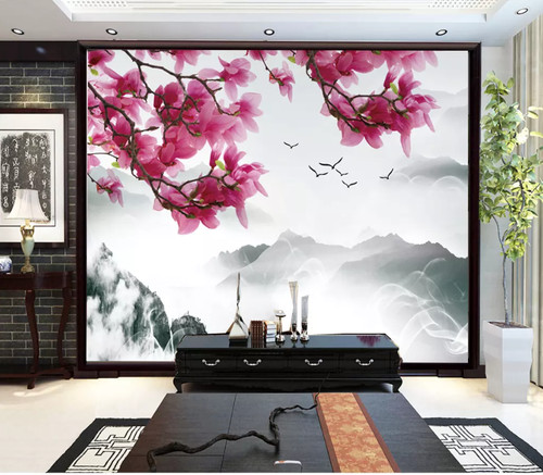 Rosa aquarell blumen - 3d,