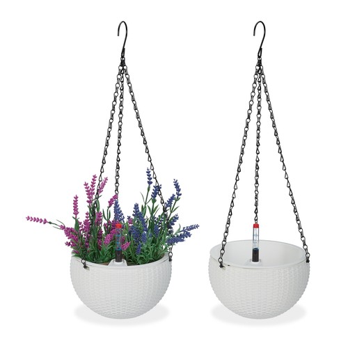 Blumenampel mit wasserspeicher