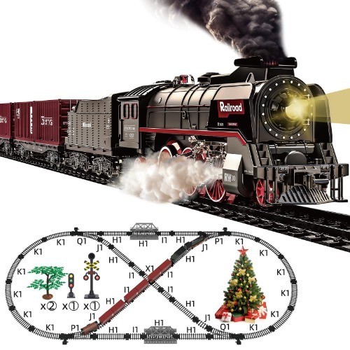 Dampflokomotive mit rauch - mit,