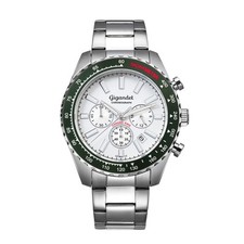 Gigandet Herren Chronograph Edelstahl Datum Silber - Chrono King G28 - G28-004
