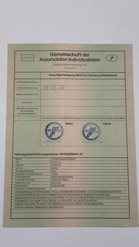 Kfz brief gestempelt golf - ,