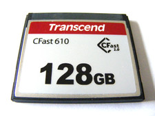 128GB CFast Flash Card 610  2.0 ( 128 GB CFast 2.0 Karte ) TRANSCEND gebraucht