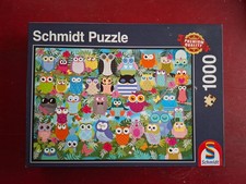 Puzzle Eulen-Collage II 1000 komplett Schmidt Sammlung Paket