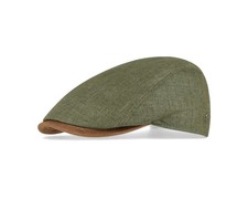 Schiebermütze Flatcap LEINEN