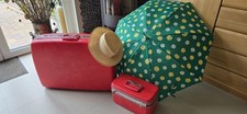 Vintage Samsonite Red Luggage