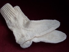 Wollsocken handgestrickt Gr