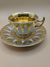 KPM Ziertasse mit OUnterteller um 1820