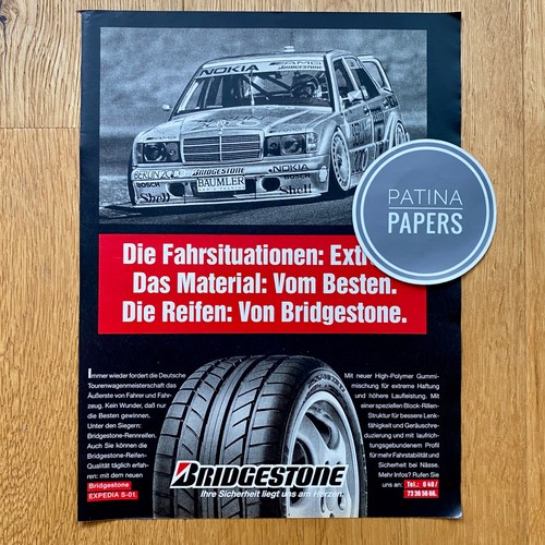 1992 bridgestone mercedes 190e - bridgestone,