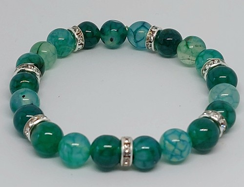 Naturstein perlen armband - naturstein,