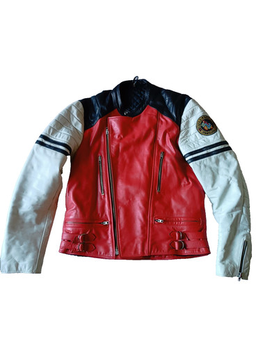 Motorradjacke rot weiss - motorradjacke, rot-weiss,