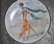 Wand - Sammelteller D´ARCEAU - LIMOGES - Motiv Mode 1925 - Teller 6