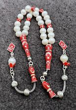 Tesbih Inci Kehribar Küre Zaza Maskot Gümüs Ay Yildiz Gebetskette Perle Pearl