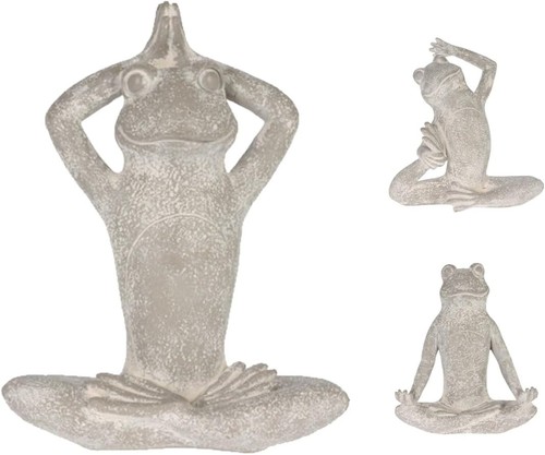 Yoga frosch dekofigur höhe - yoga, dekofigur,