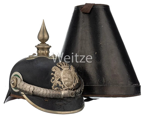 Sachsen pickelhaube für einen - pickelhaube,