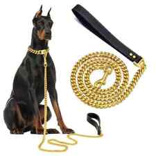 Hunde Halsband Gold 12mm Luxus Hundehalsband Doberman Gold Halskette Gold Kette 