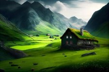 Wandbild: Verwüstetes