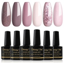 UV Nagellack,6 Farben Glitzer