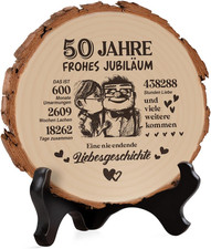Holzplakette 50 Jahrestag