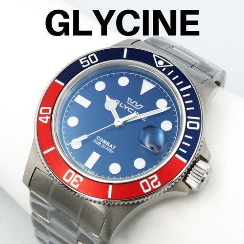 Glycine combat sub pepsi - sub, bezel