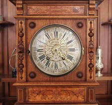 Prächtige große Tischuhr / Kaminuhr mit Intasiern wie Lenzkirch oder LFS 