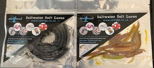 Black lugworm baby ragworm - black,