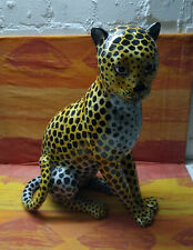 Gepard Raubkatze Figur Skulptur Dekoration Keramik