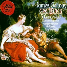 James Galway - Carl Philipp Emanuel Bach: 3 Flötenkonzerte (H.445 / H.438 / H.42