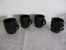 Tupperware Thermo Tup, 4 Becher schwarz 275 ml