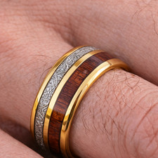 Herrenring Goldfarben mit