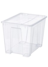 SAMLA Box, transparent mit Deckel 57x39x28cm. 45L