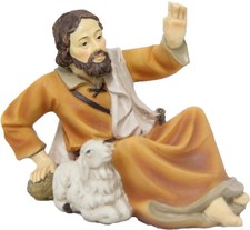 Krippenfigur Hirte liegend mit