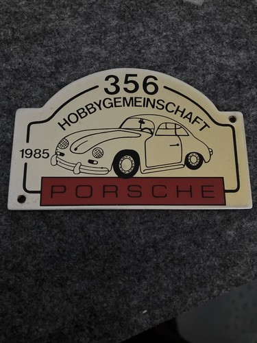 Porsche 356 plakette badge - porsche,