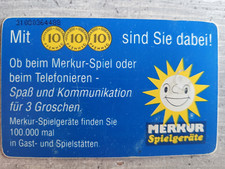 Telefonkarte BRD 1991, 12 DM, Merkur Spielgeräte