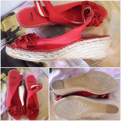 Women clarks heels red - clarks,