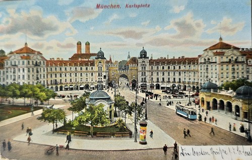 München karlsplatz - ak,