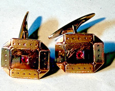 Jugendstil Modeschmuck Rubin