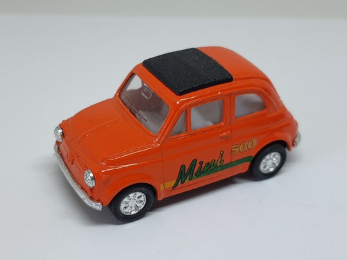 Fiat 500 orange - orange, modellauto