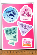 5 kleine Aufkleber : INFA 2016  *Hannover  *DIY  **Sprüche