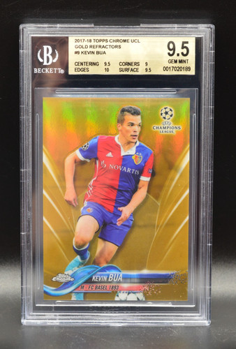 2017 topps chrome - ucl, gold