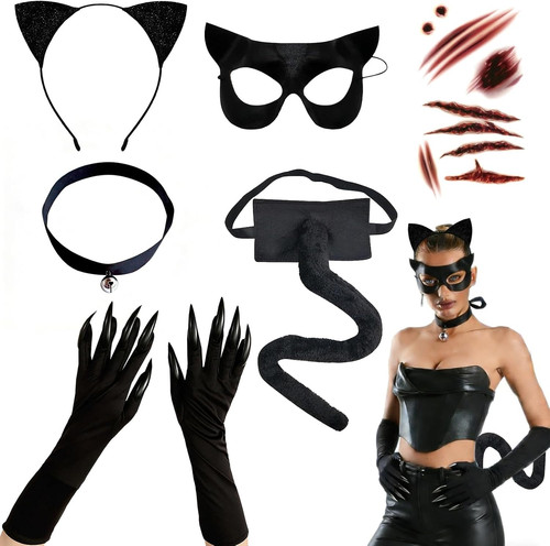 6pcs katzenkostüm damen - 6pcs,
