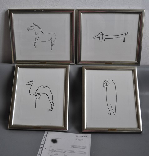 Pablo picasso tierbilder - tierbilder, set